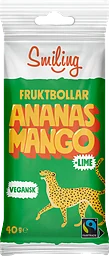 Fruktbollar Ananas, mango & lime