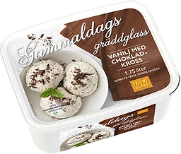 Gammaldags gräddglass Chokladkross
