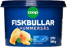 Fiskbullar Hummersås
