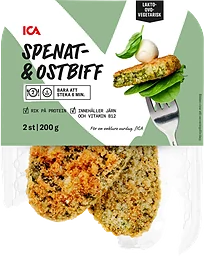 Spenat och ostbiff