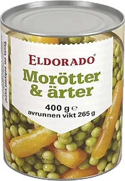 Morötter Ärter Hela