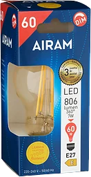 LED Filament A60 E27 806lm (60W) Dimbar 1-p