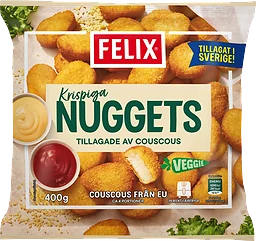 Krispiga nuggets av couscous