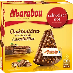 Chokladtårta schweizernöt Fryst Marabou