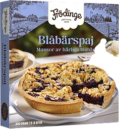 Blåbärspaj Fryst