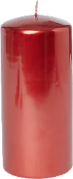 Blockljus shiny Röd 5cm