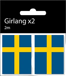Girlang Miniflaggor 2m 2-p