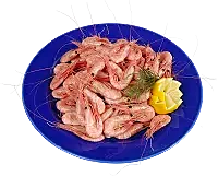Räkor m skal