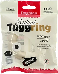 Rullad Tuggring för hund vit Small