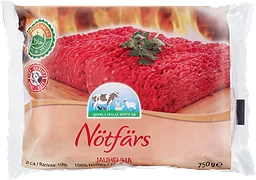 Köttfärs Nöt halal Fetthalt 10% Fryst