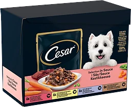 Hundmat Pouch Selection i sås 24-pack