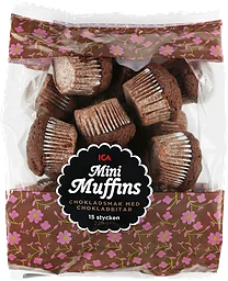 Minimuffins Choklad 15-p