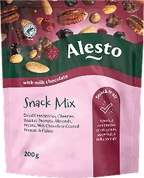 Frukt- och nötmix med choklad