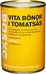 Vita bönor i Tomatsås