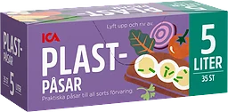 Plastpåsar 5l 35-p