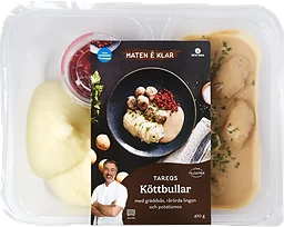 Färdigmat Tareqs Köttbullar med Gräddsås