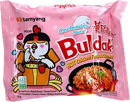 Buldak nudlar Carbonara