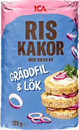 Riskakor gräddfil & lök