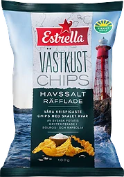 Västkustchips Havssalt Räfflade