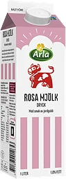 Rosa Jordgubb Mjölkdryck