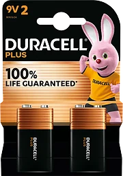 Batteri 9V 2-p Plus