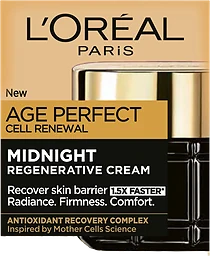 Nattkräm Age Perfect Cell Renewal Midnight Regenerative Cream Paris
