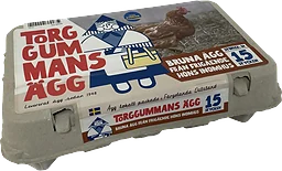 Ägg Bruna 15-pack