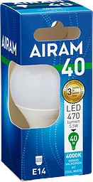 Led Klotlampa 470lm E14 40w Vit