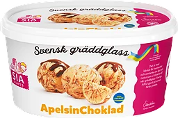 Gräddglass Apelsinchoklad