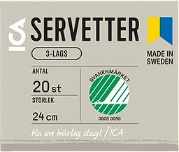 Servett 24cm Mörkgrön 20-p