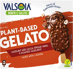 Gelato Cashew med hasselnötskräm vegan 3-p