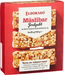 Jordgubb Müslibar 6-pack