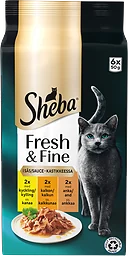 Fågelmix i Sås Fresh & Fine Kattmat i Sås 6-pack