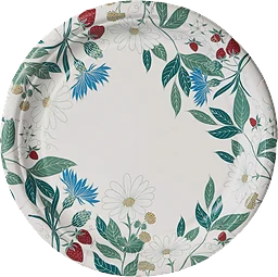 Tallrik Flora 25cm 12-p