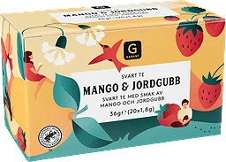 Mango Jordgubb Svart Te