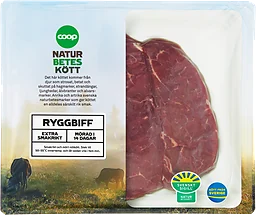 Ryggbiff Skivad Naturbeteskött