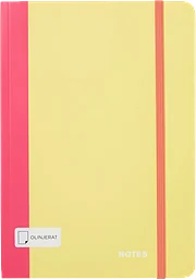 Anteckningsbok Emma A5 gul/rosa