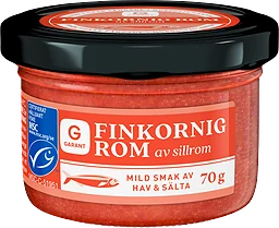 Finkornig Rom Röd