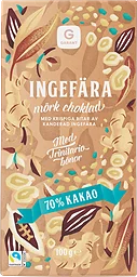 Ingefära 70% Mörk Choklad Trinitario Bönor