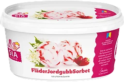 Fläder & jordgubbssorbet