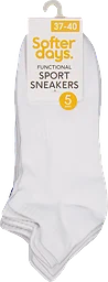 Sportsocka Dam Svart & vit Stl 37-40 5-pack
