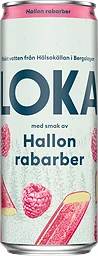 Hallon Rabarber, Kolsyrat Vatten Burk