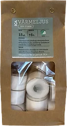 Värmeljus vit plastkopp