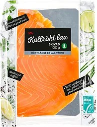 Lax kallrökt skivad Miljömärkt