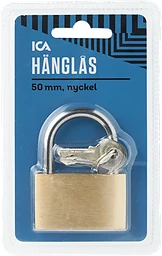 Hänglås 50mm med nyckel