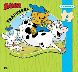Bamse 6 Bitar Träpussel