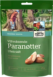 Paranötter Vildväxande Bolivia Den Lille Nöttefabrikken