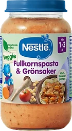 Fullkornspasta & grönsaker 1-3 År