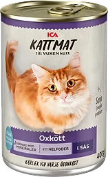 Kattmat Oxkött i sås