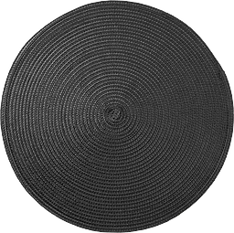 Tablett Ines Svart D:38cm